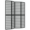 vidaXL Folding 4-Panel Room Divider Japanese Style 160x170 cm Black