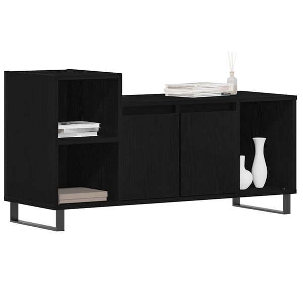 vidaXL TV Cabinet Set Black Oak 100 x 35 x 55 cm Engineered Wood