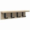 vidaXL Wall-Mounted Coat Rack Sonoma Oak 40 x 10.5 x 10.5 cm