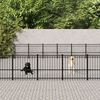 vidaXL Outdoor Dog Kennel Steel 52.69 m&sup2;