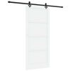 vidaXL Sliding Door ORKDAL 93 x 211 cm Engineered Wood White and Black