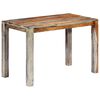 vidaXL Dining Table Grey 118x60x76 cm Solid Acacia Wood