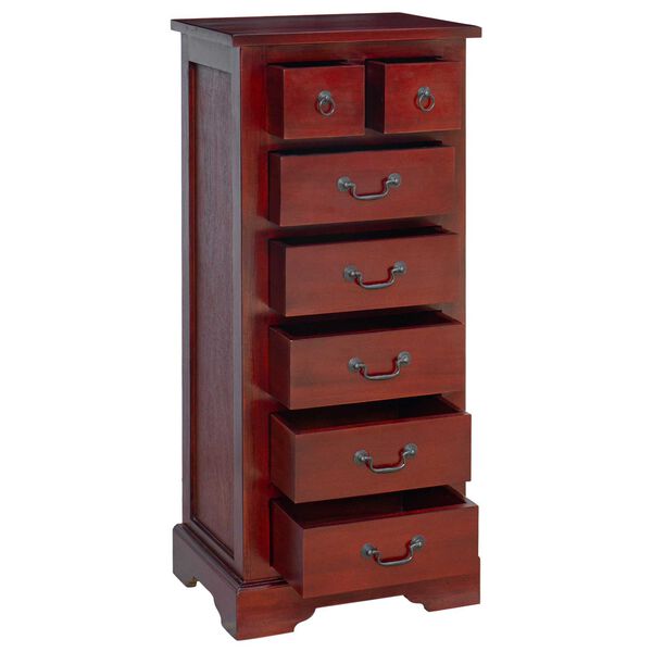 vidaXL Chest of Drawers Brown 45 x 35 x 100.5 cm Solid Mahogany Wood
