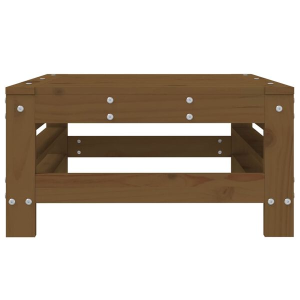 vidaXL Garden Footstool Honey Brown Solid Wood Pine