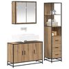 vidaXL Bathroom Furniture Set 3 pcs Artisan Oak Engineered Wood