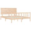 vidaXL Bed Frame without Mattress King Size Solid Wood Pine