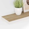 vidaXL Floating Wall Shelves 2 pcs Oak and White 80x23.5x3.8 cm MDF