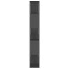 vidaXL Book Cabinet Room Divider Grey 100x24x155 cm Engineered Wood