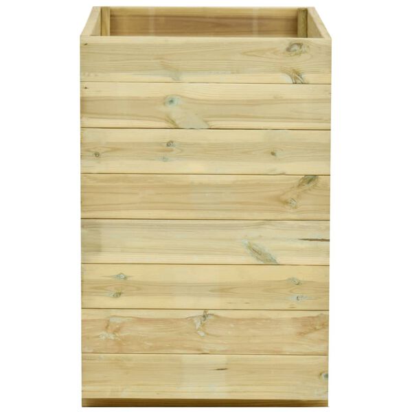 vidaXL Garden Raised Bed with Floor 100x50x75 cm Impregnated Pinewood