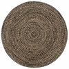 vidaXL Handmade Rug Jute Black and Brown 180 cm