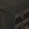 vidaXL Sideboard Black 55x34x75 cm Solid Wood Mango and Iron
