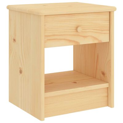 vidaXL Bedside Cabinet Light Wood 35x30x40 cm Solid Pinewood