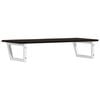 vidaXL Basin Shelf Wall Mounted Steel and Solid Wood Oak