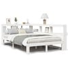 vidaXL Bookcase Bed without Mattress White 120x200 cm Solid Wood Pine