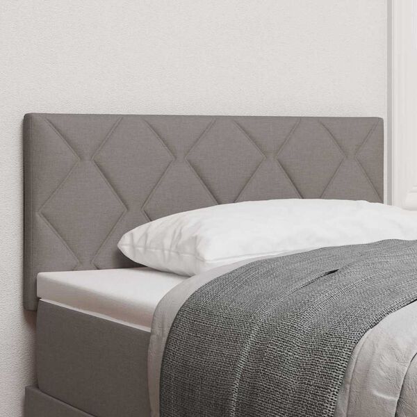 vidaXL Headboard with Headboard Taupe 100 cm Faux Leather