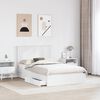 vidaXL Storage Bed with Headboard White 120 x 200 cm Engineered Wood