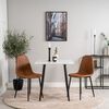 Venture Home Dining Chairs 2 pcs Polar Leather-look Brown and Black