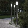 vidaXL Bollard Lights with Sensor 3pcs 110 cm Stainless Steel IP44