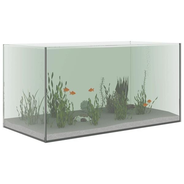vidaXL Aquarium with Storage Transparent 60 x 30 x 30 cm Glass