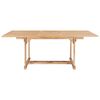 vidaXL Extending Garden Table 150-200x100x75 cm Solid Teak Wood