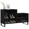 vidaXL Shoe Cabinet Black 102x36x60 cm Engineered Wood
