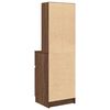 vidaXL Bedside Cabinet Brown Oak 39x35x125 cm Engineered Wood