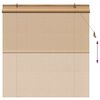 vidaXL Roller Blind with Curtains Manual Brown 150 x 160 cm Bamboo