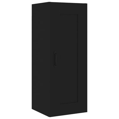 vidaXL Highboard Black 35x34x180 cm Engineered Wood