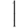 vidaXL Outdoor Solar Shower Black 217 cm PVC and aluminium