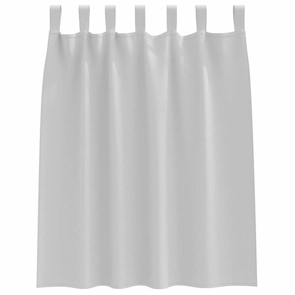 vidaXL Blackout Curtains with Rings 2 pcs Light Grey 140 x 140 cm