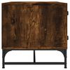 vidaXL Coffee Table with Glass Doors Smoked Oak 68.5x50x50 cm