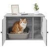 vidaXL Cat House Grey Sonoma 85 x 55 x 50 cm Engineered Wood