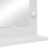 vidaXL Vanity Mirror White 80 x 45 x 18 cm Engineered wood and glass