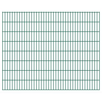 vidaXL 2D Garden Fence Panels 2.008x1.63 m 36 m (Total Length) Green