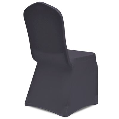 vidaXL Stretch Chair Cover 6 pcs Anthracite
