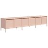 vidaXL TV Cabinet Pink 202x39x43.5 cm Cold-rolled Steel