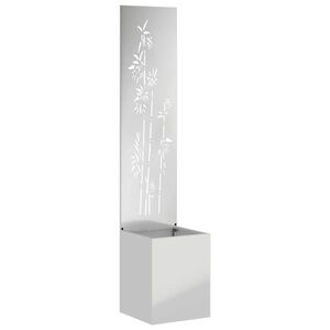 vidaXL Garden Privacy Screen Silver 32 x 150 cm Galvanised steel