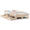 vidaXL Bed frame without Mattress 120x190 cm Small Double Solid Wood Pine