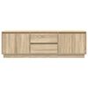 vidaXL TV Cabinet with LED Lights Sonoma Oak 160.5x41x50 cm