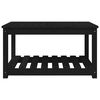 vidaXL Garden Table Black 82.5x50.5x45 cm Solid Wood Pine
