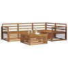vidaXL Outdoor Sofa Set 5 pcs Natural Solid Acacia Wood