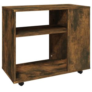 vidaXL Side Table Smoked Oak 70x35x60.5 cm Engineered Wood