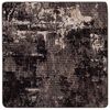 vidaXL Rug Runner MARSA Black 100 x 100 cm Polyester and PVC