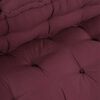 vidaXL Pallet Sofa Cushion Maroon Fabric