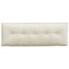 vidaXL Back Pillow Cream 140 x 50 cm Corduroy Fabric