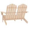 vidaXL 2-Seater Garden Adirondack Chair Solid Fir Wood
