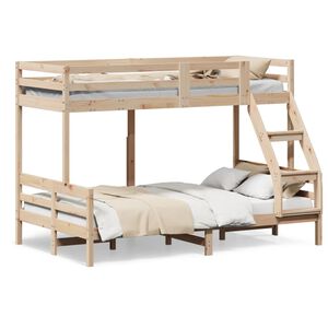 vidaXL Bunk Bed without Mattress 80x200/120x200 cm Solid Wood