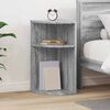 vidaXL End Table Grey Sonoma 29.6 x 29.6 x 60 cm Engineered Wood