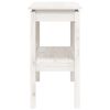 vidaXL Console Table White 110x40x75 cm Solid Wood Pine