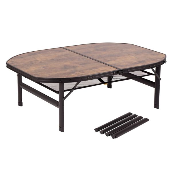 Bo-Camp Folding Camping Table Melrose 120x80 cm Aluminium